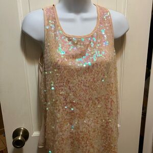 Sequin Sleeveless Top
